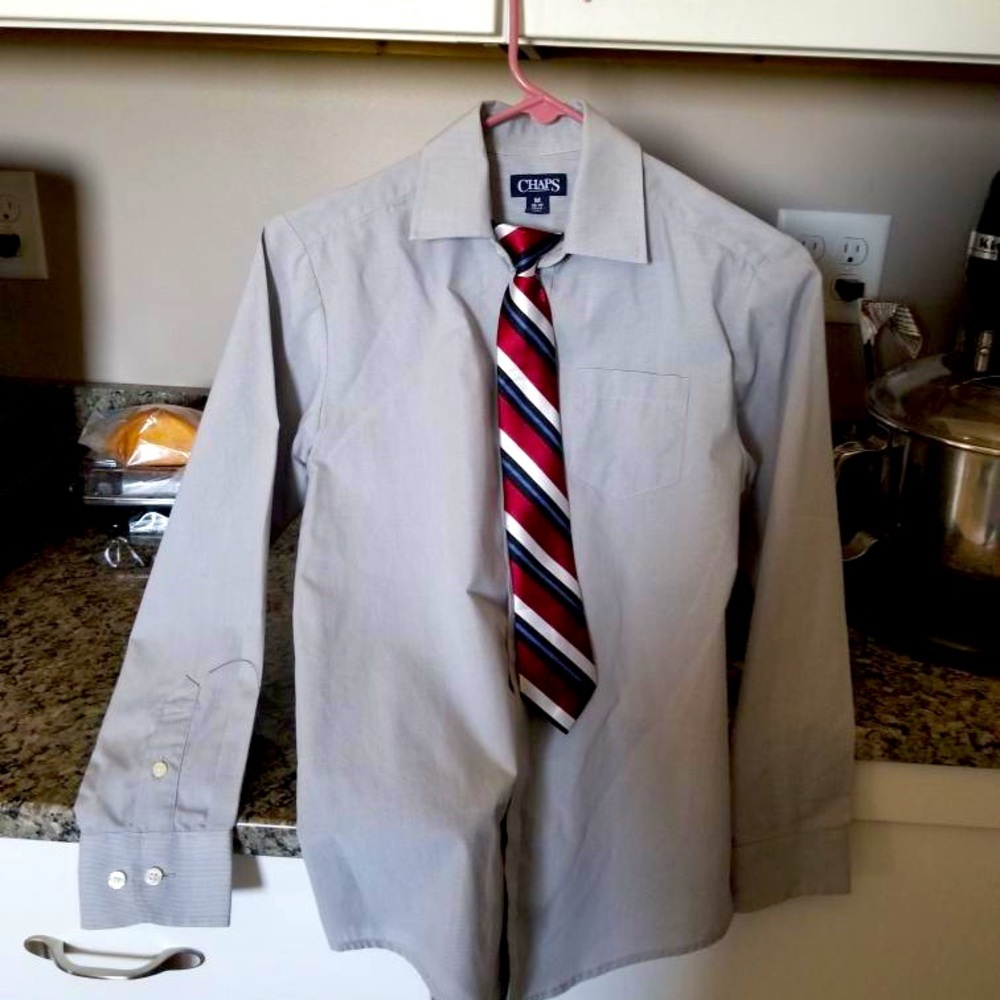 All for 10/12 - 14/16 size in boys. Smoke free home. Worn once, if at all.